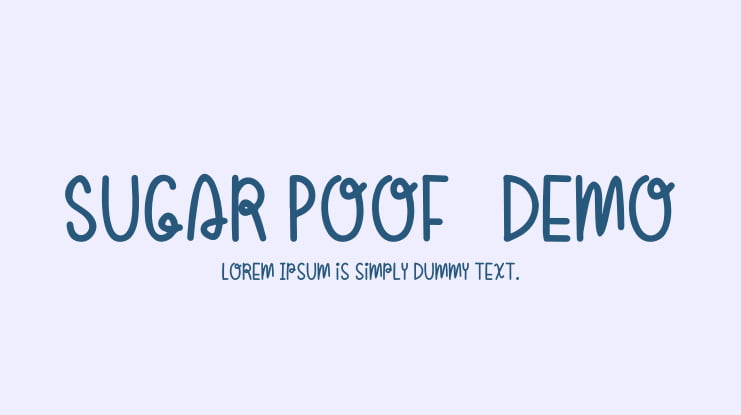 Sugar Poof-demo Font