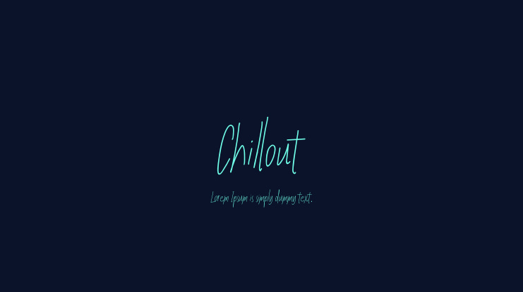 Chillout Font