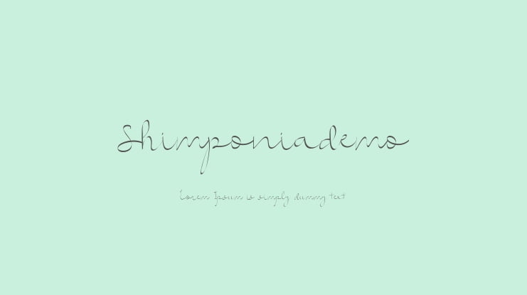 Shimponiademo Font
