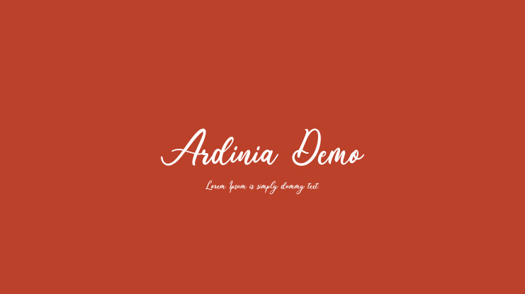 Ardinia Demo Font