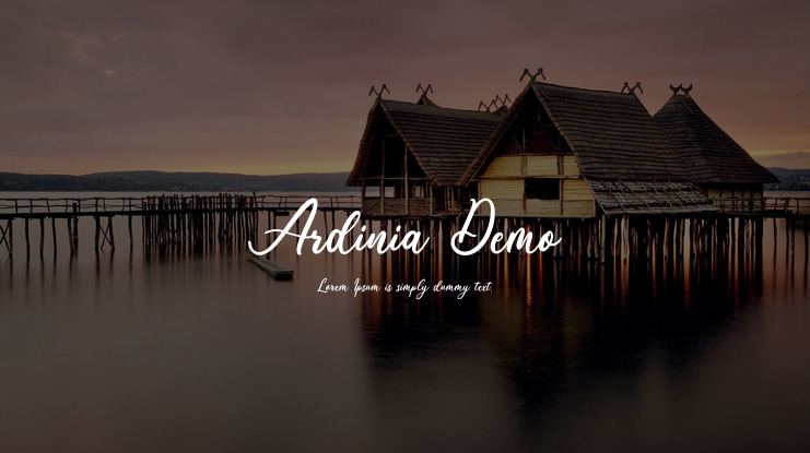 Ardinia Demo Font