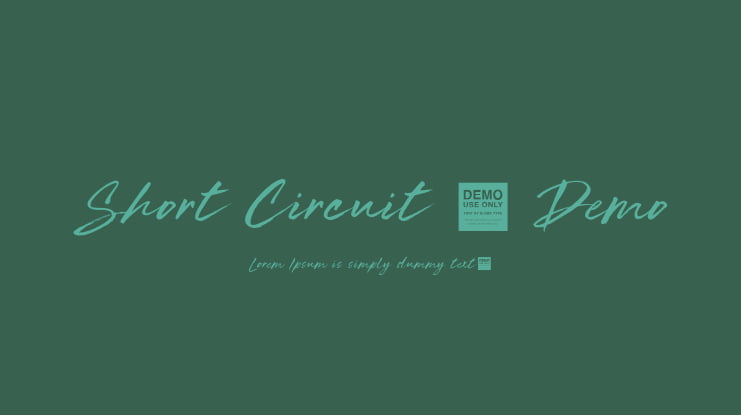 Short Circuit - Demo Font