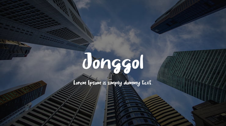 Jonggol Font
