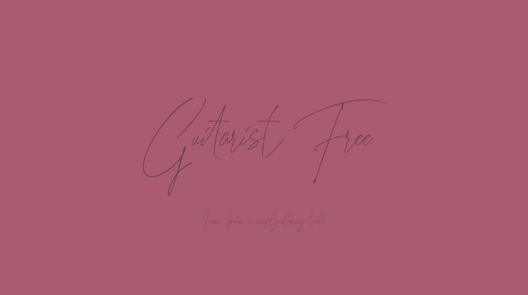 Guitarist Free Font