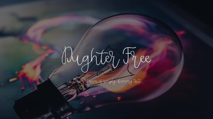 Dughter Free Font