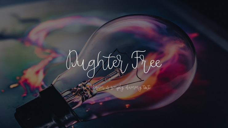 Dughter Free Font