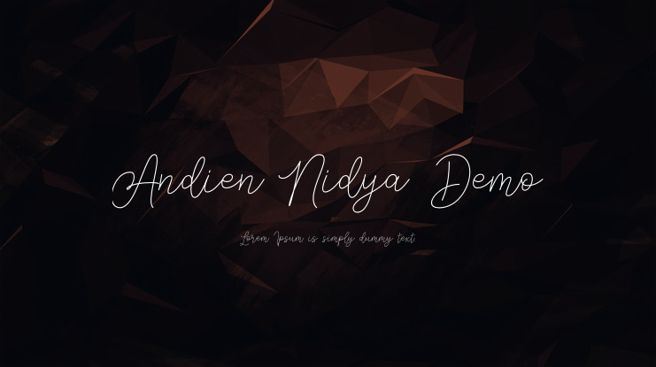 Andien Nidya Demo Font