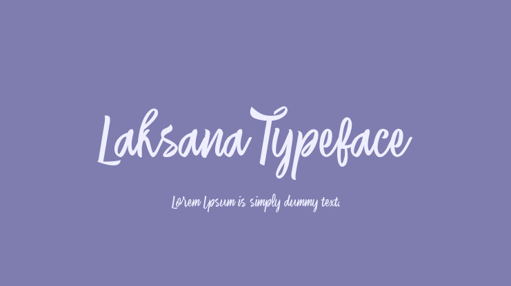 Laksana Typeface Font