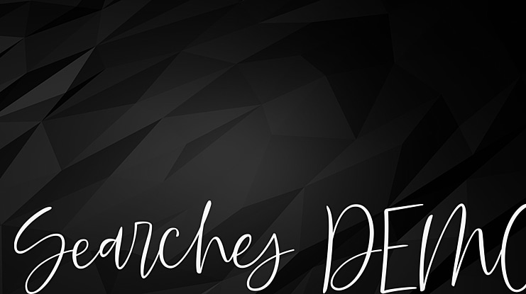Searches DEMO Font