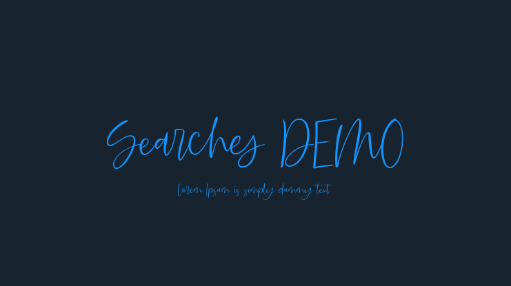 Searches DEMO Font