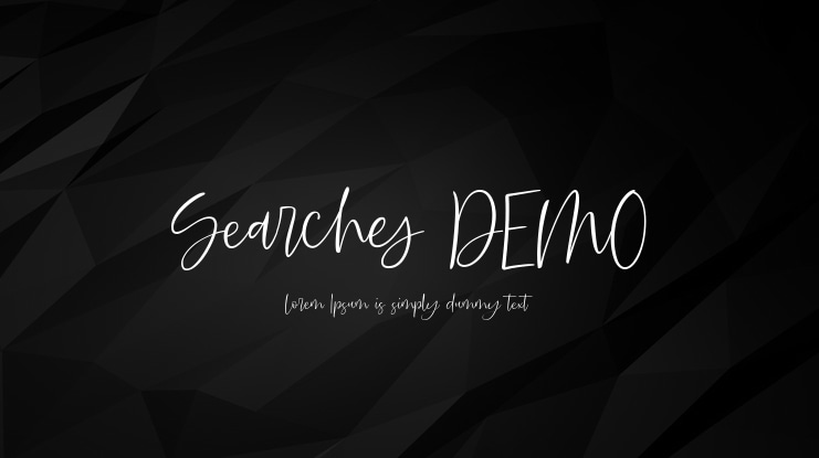 Searches DEMO Font