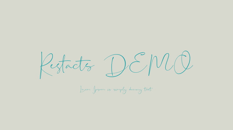 Restacts DEMO Font
