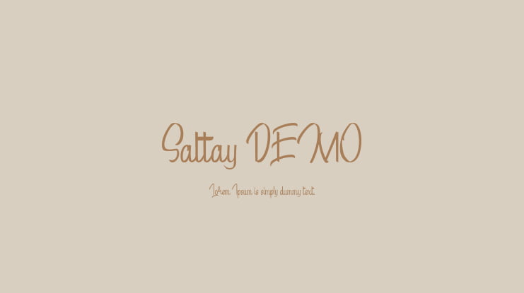 Sattay DEMO Font