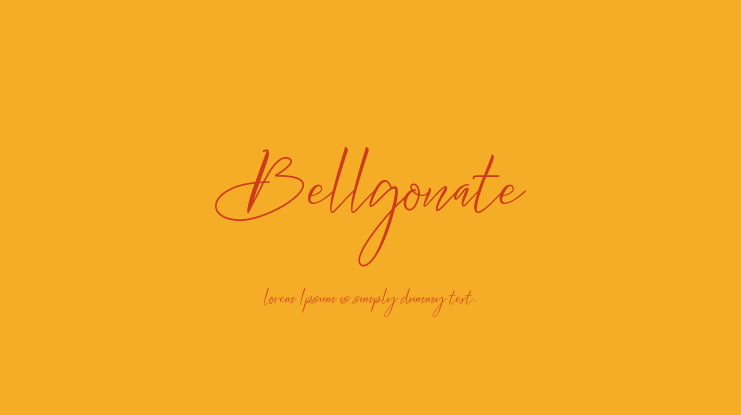 Bellgonate Font
