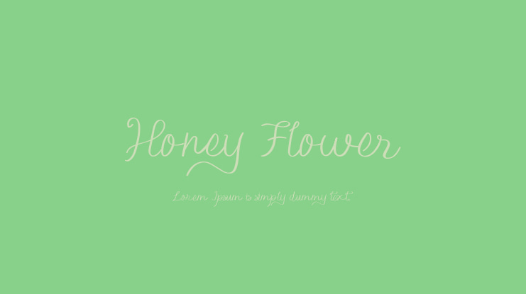 Honey Flower Font