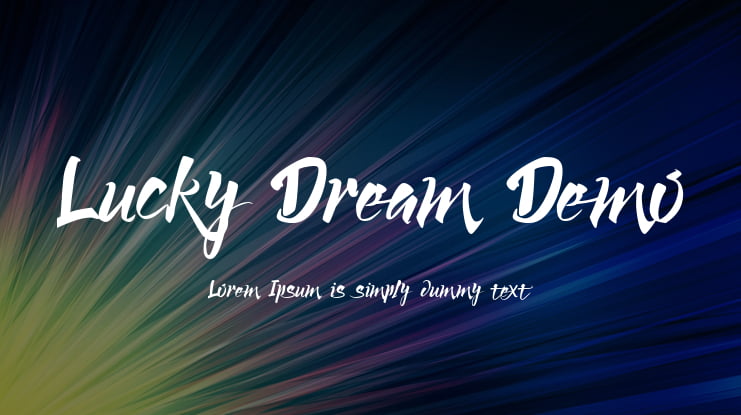 Lucky Dream Demo Font
