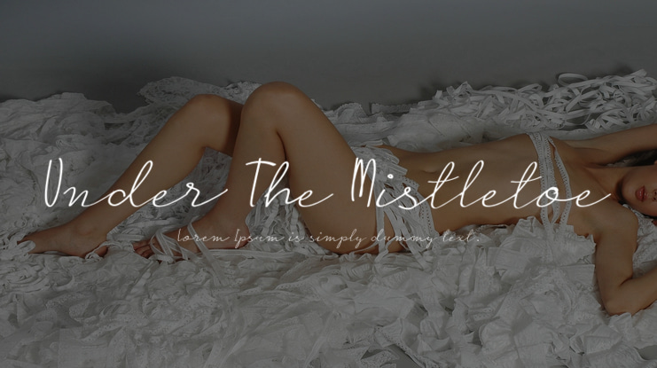 Under The Mistletoe Font