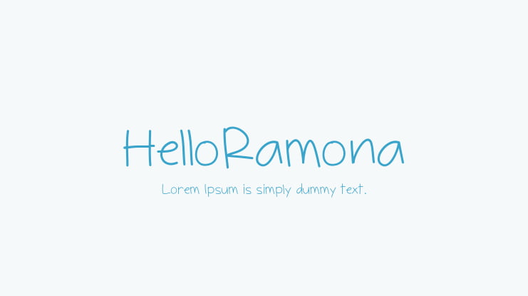 HelloRamona Font