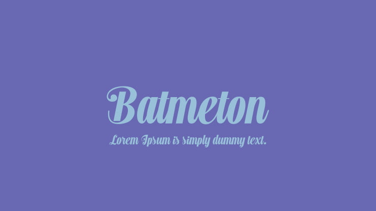 Batmeton Font