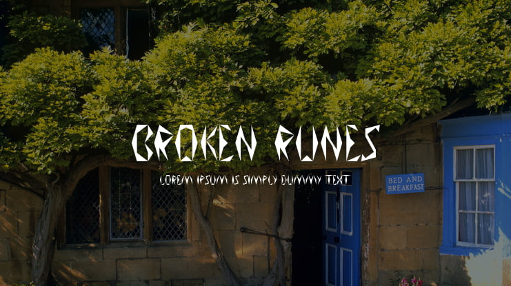 Broken Runes Font