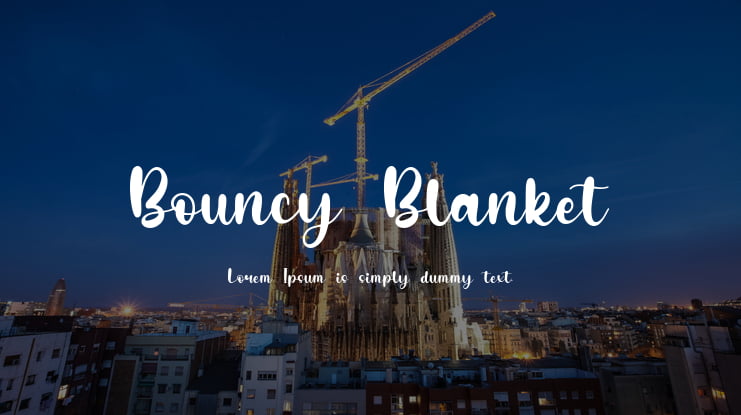 Bouncy Blanket Font
