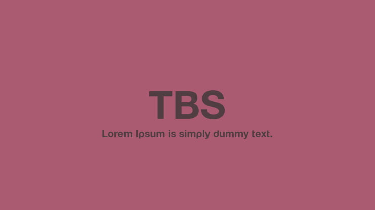 TBS Font