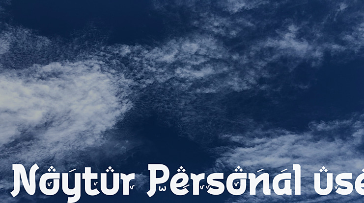 Noytur Personal use Font