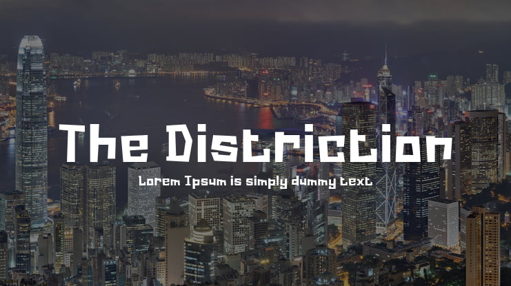 The Distriction Font