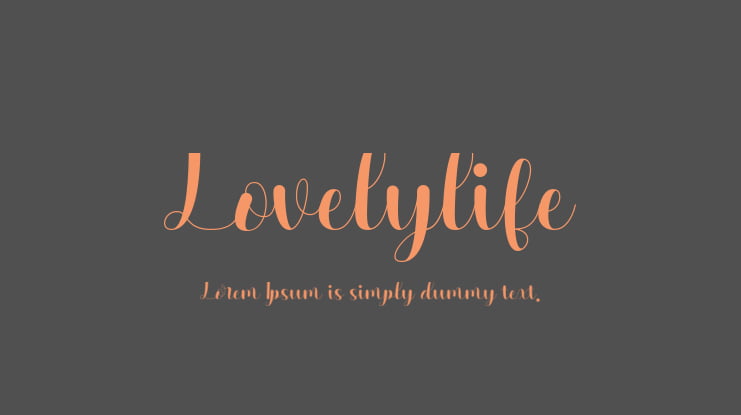 Lovelylife Font