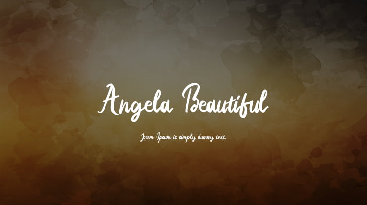 Angela Beautiful Font