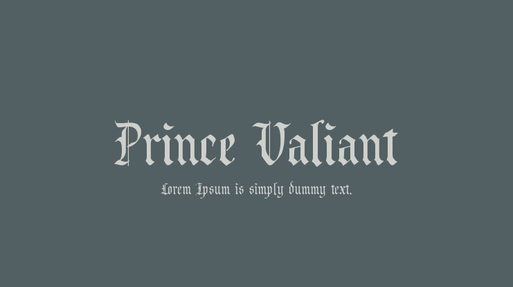 Prince Valiant Font