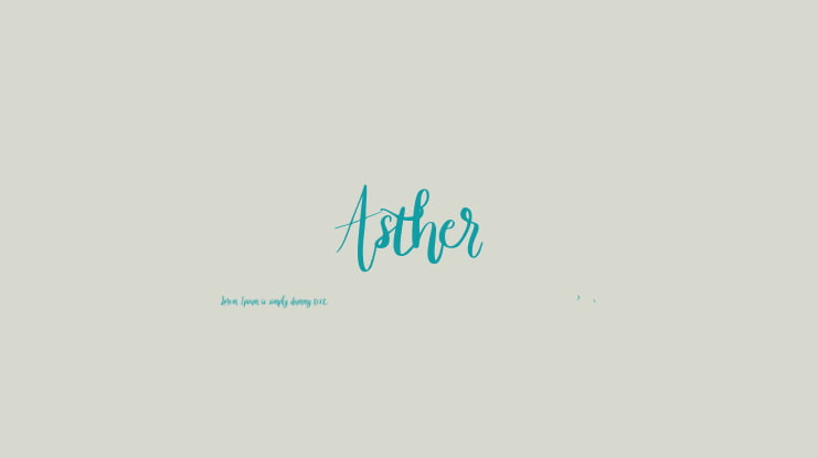 Asther Font