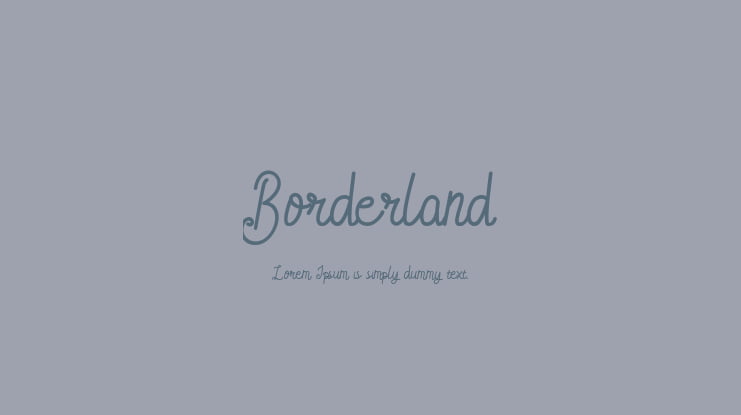 Borderland Font Family