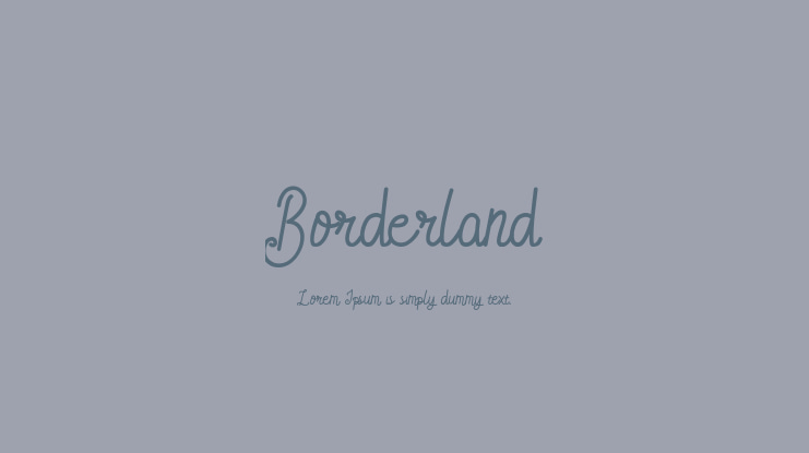 Borderland Font Family
