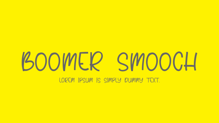 Boomer Smooch Font