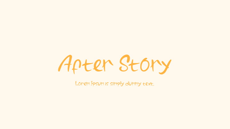After Story Font
