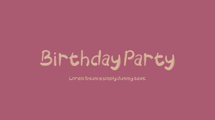 Birthday Party Font