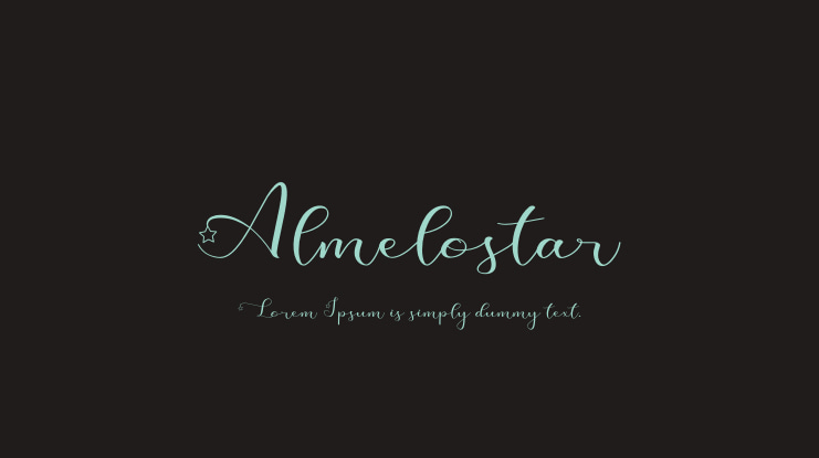 Almelostar Font