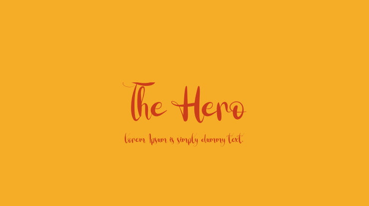The Hero Font