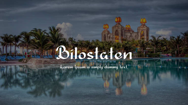 Bilostaten Font