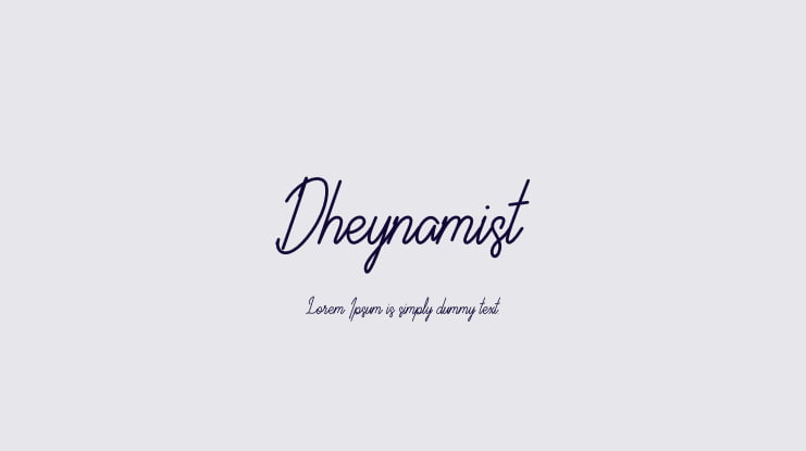 Dheynamist Font