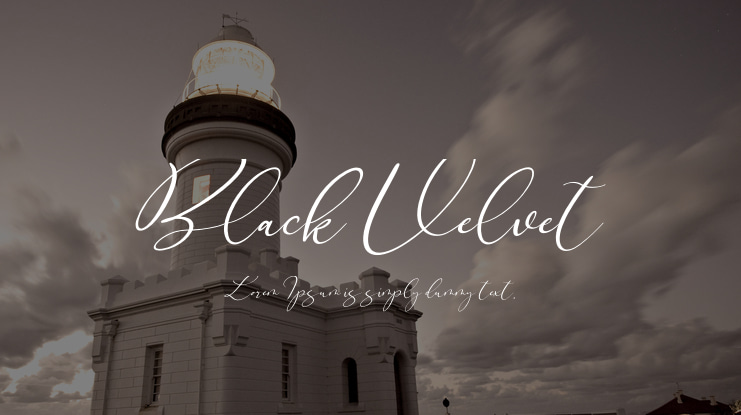 Black Velvet Font