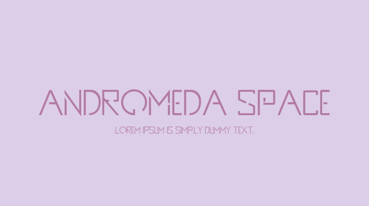 Andromeda Space Font Family