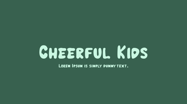 Cheerful Kids Font