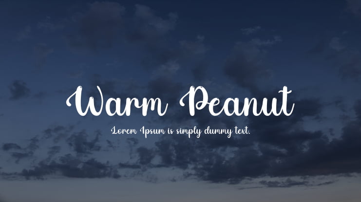 Warm Peanut Font