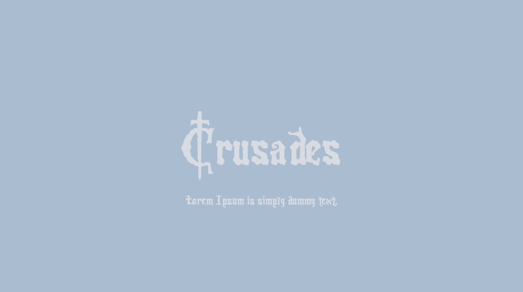 Crusades Font