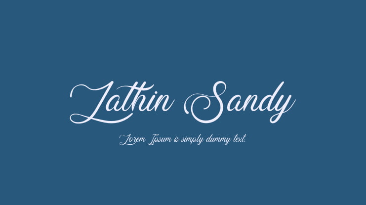 Lathin Sandy Font