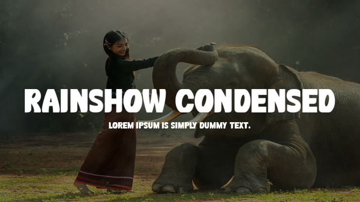 Rainshow Condensed Font Family