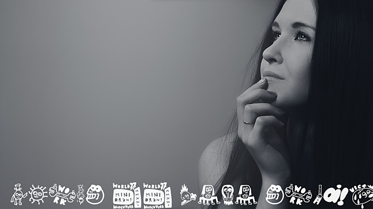 World 77 mini draws Font