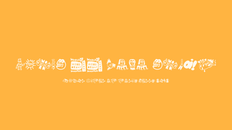 World 77 mini draws Font